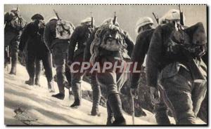 Postcard Modern Army School high mountain Alpine Hunters