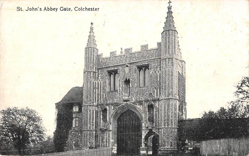 uk3493 st john's abbey gate cochester essex real photo uk