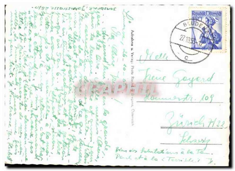 Postcard Modern L?nersee Boser Tritt