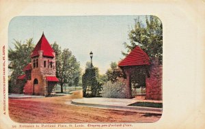 ST LOUIS MO~ENTRANCE TO PORTLAND PLACE~EINGANG zum-A SELIGE PUBL 1900s POSTCARD