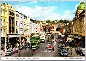 1956 St. Partick's Bridge and Hill Cork City Ireland Posted Postcard