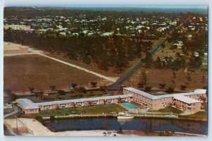 1960 Coral Gables Florida FL Vintage Postcard University Court Motel Aerial View