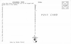 Columbus Ohio 1950s Postcard Ohio State Fairgrounds