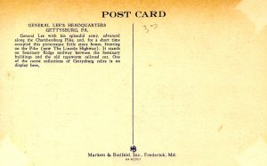 PA - Gettysburg. General Lee's Headquarters