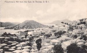 ST THOMAS DWI~FRENCHMAN'S HILL FROM EAST~LIGHTBOURNS PHOTO POSTCARD 1910s