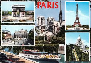 BT5447 L arc de Triomphe Paris ship bateaux      France