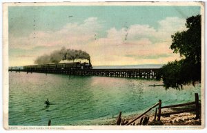 13999 Louisville & Nashville Railroad Train Along the Gulf Shore 1901