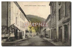 Chatillon en Dios Old Postcard Rue du Reclus