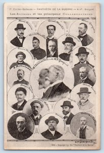 France Postcard The Authors and Main Collaborators Photo 1918 Unposted