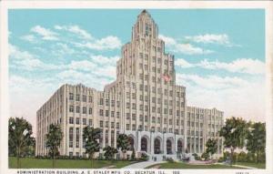 Illinois Decatur Administration Building A E Staley Manufacturing Company Cur...