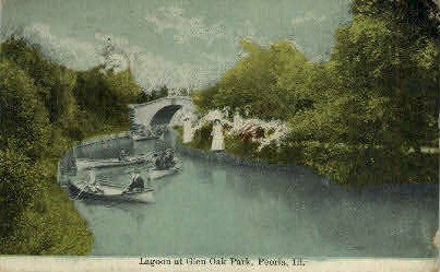 Lagoon at Glen Oak Park - Peoria, Illinois IL