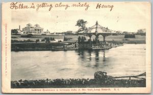 LONG BRANCH NJ JOHN Mc. GAIL RESIDENCE 1905 UNDIVIDED ANTIQUE POSTCARD