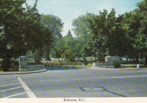 Canada Entrance To City Park Kelowna British Columbia