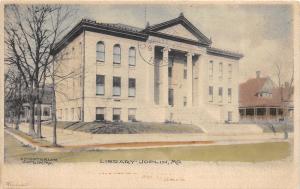 Joplin Missouri~Library~1908 Hand-Colored Osterlon Postcard
