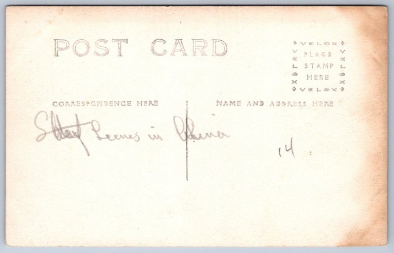 K45/ China Foreign RPPC Postcard c1910 Street Scene China Horse People 275