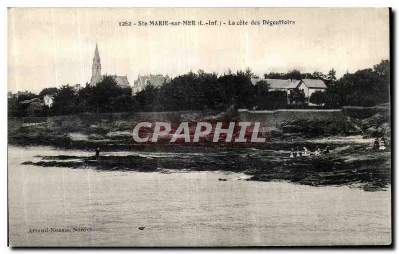 Postcard Old St. Mary of the Sea La Cote Degouttoirs