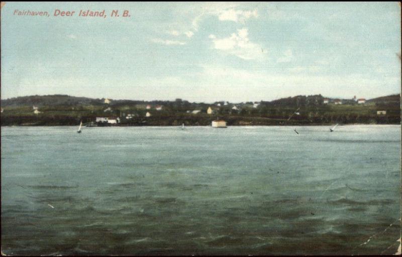 Deer Island New Brunswick Fairhaven c1910 Postcard