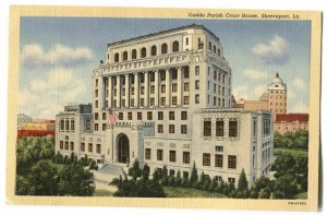 Postcard Caddo Parish Court House Shreveport LA