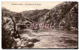 Old Postcard Anzeme Gorge Creuse