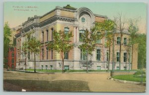 Syracuse New York~Public Library~c1910 Postcard