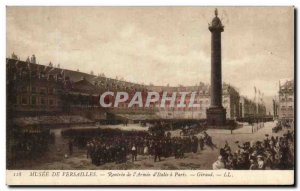 Old Postcard Musee De Versailles Rentree De L & # 39Armee D & # 39Italie In P...