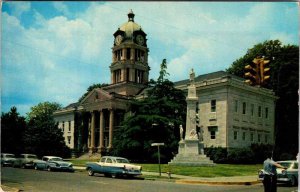 Postcard COURT HOUSE SCENE Greenwood Mississippi MS AL9230