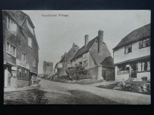 Kent GOUDHURST VILLAGE showing CHURCH & RAYNER BOOT MAKER Old Postcard