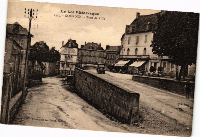 CPA Le Lot Pittoresque - GOURDON - Tour de Ville (223476)