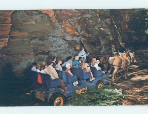 Pre-1980 TOURISTS ON WAGON Wisconsin Dells by Baraboo & Portage WI AD3347