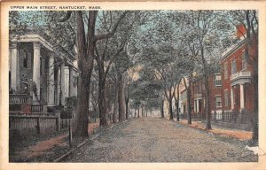 Nantucket Massachusetts Upper Main Street Vintage Postcard AA15964