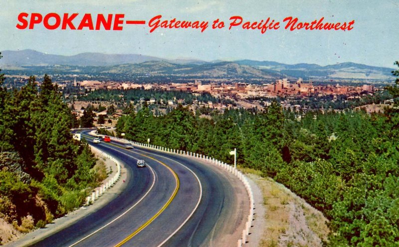 WA - Spokane. Panoramic View