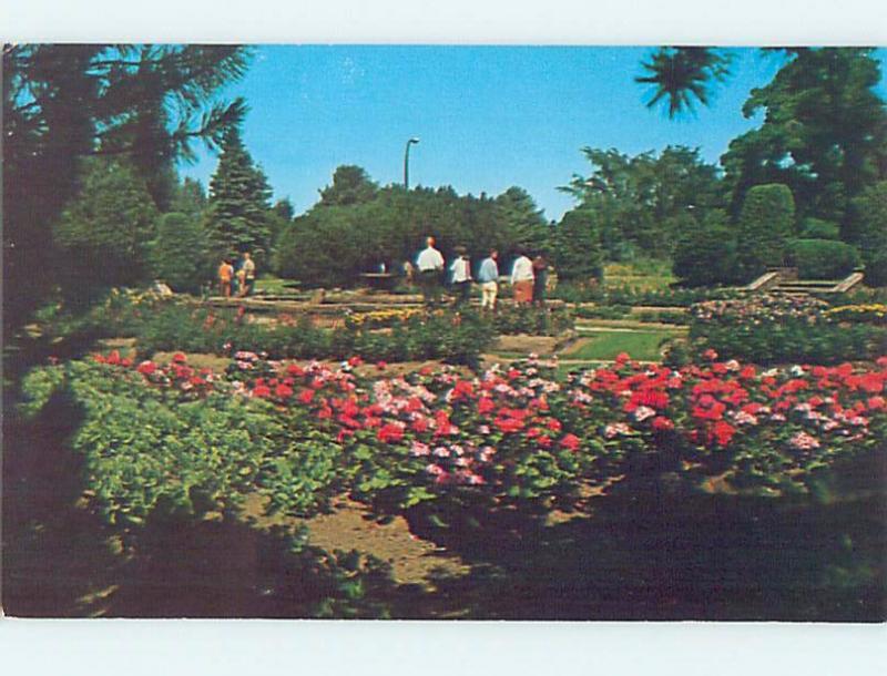 Unused Pre-1980 FLOWER GARDEN AT PRISON JAIL Marquette Michigan MI hn7998