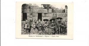 B81810 ruinas de intihuatana y nativos cuzco types folklor peru front/back image