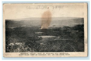 c1920's Peaceful Valley Sideling Hill Hancock Maryland MD Vintage Postcard 