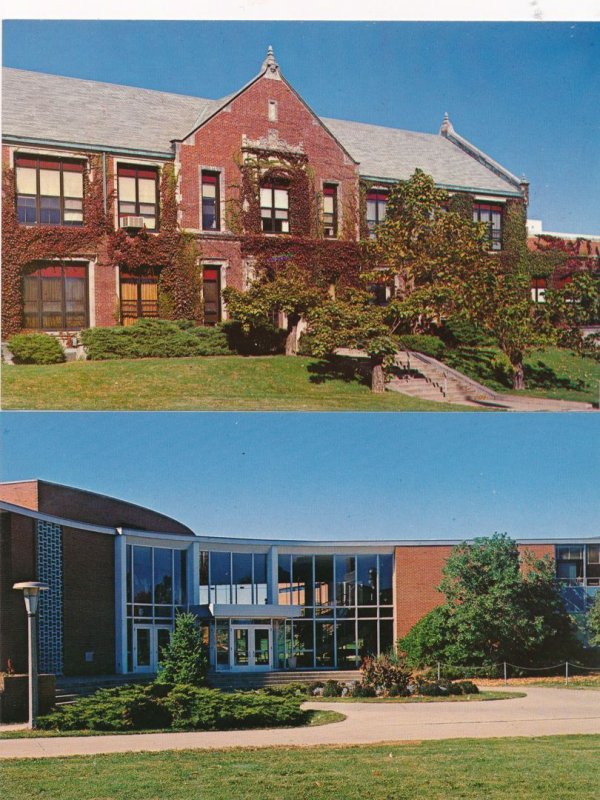 (2 cards) De Kalb IL, Northern Illinois University - Still Hall and Stevens Hall
