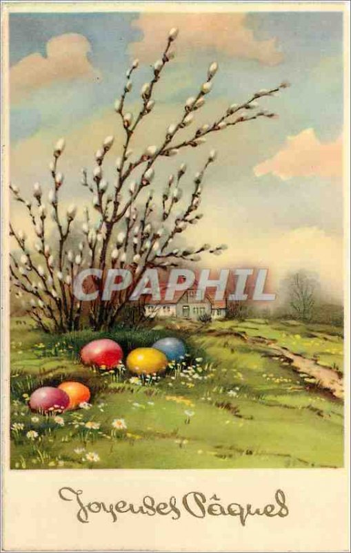 Old Postcard Happy Easter