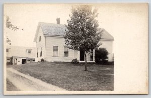 RPPC Lovely Home On The Hill Real Photo c1920 Postcard B43