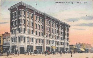 Stephenson Building Enid Oklahoma 1910c postcard
