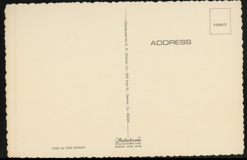 United Airlines~Stapleton International Airport~CO Postcard passenger departure