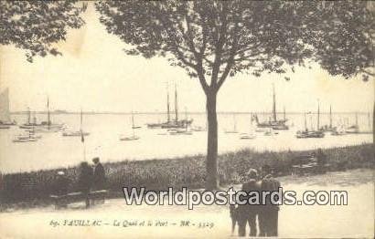 le Quai et le Port Pauillac, France, Carte, Unused 