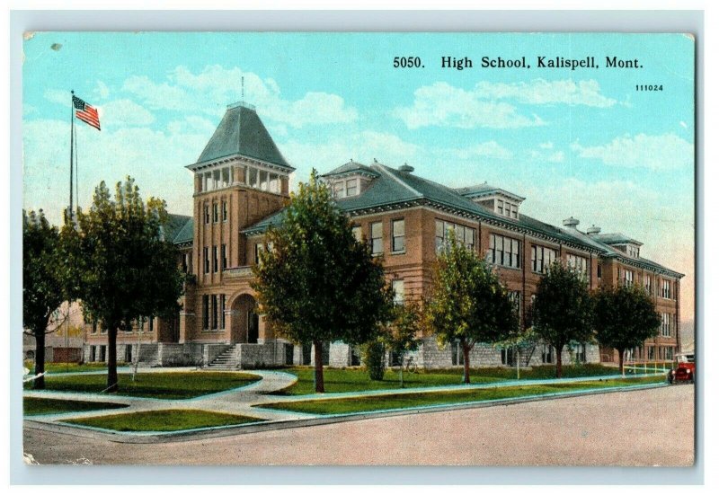 C1910 High School, Kalispell, MT P111 