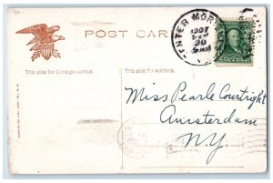 1907 New M. E. Church Center Moriches Long Island New York NY Antique Postcard