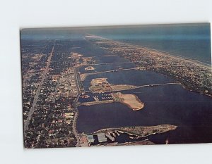 Postcard Aerial View of Daytona Beach Florida USA