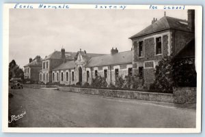 Savenay Loire-Atlantique France Postcard Normal School c1940's RPPC Photo