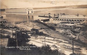 J55/ Keokuk Iowa RPPC Postcard c1910 General View Power House 255