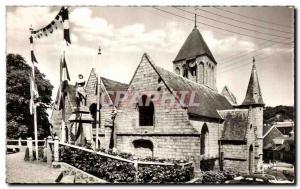 Old Postcard Veules Les Roses L & # 39Eglise Saint Martin