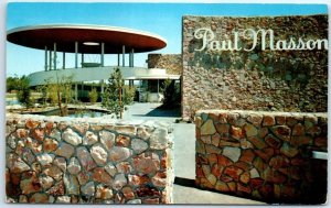 Postcard - Visitor's Entrance, Paul Masson - Saratoga, California