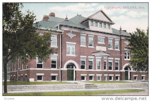 ABILENE, Kansas, 1900-1910's; High School