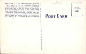 Postcard MILITARY SCENE San Jose California CA AL0804