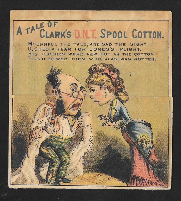 VICTORIAN TRADE CARD Clark's ONT Thread Metamorphic